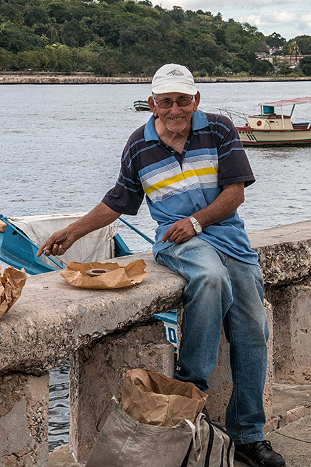 At the Malec�n, Havana, Cuba