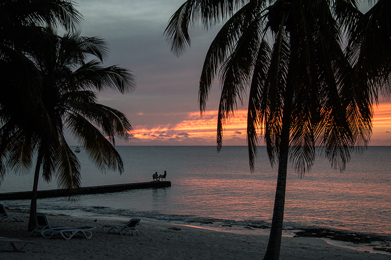 Sunset, Hotel Mar�a la Gorda, Guanahacabibes Peninsula, Cuba